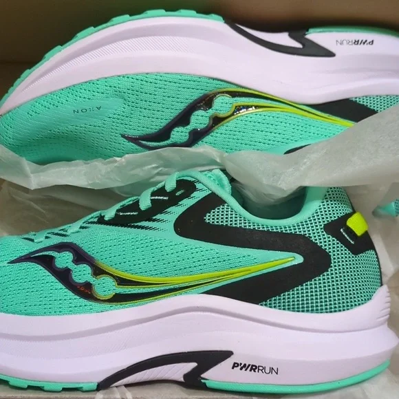 SAUCONY Axon 2 Running Shoes, Cool Mint Color, New In Box, Size 9 - Picture 6 of 6